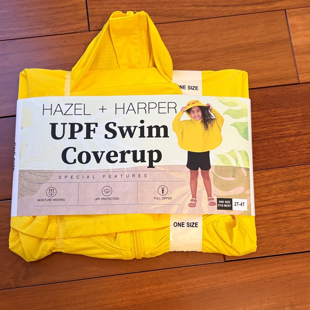 Yellow Kids Swim Coverup